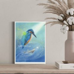 Artprint Kingfisher painting for sale
