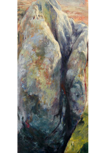 'Ridge stone'-Dolmen N-Yorkshire, 140x80 cm, oil painting