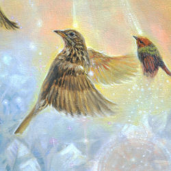 thumbnail spiritual animal paintings by artist marjolein kruijt