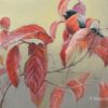 'Red autumn'-Bullfinch, 30x24 cm, oil painting