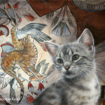 ‘Nebamuns tale’ -Egyptian mau, 60x40cm, oil painting (sold)