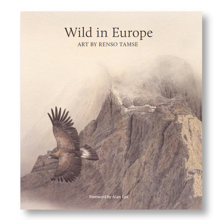 Book Wild in Europe by Renso Tamse wildlife artist