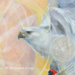 Close-up Illumined I, painting - animal symbolism