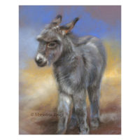 'Donkey', pastel painting (for sale)