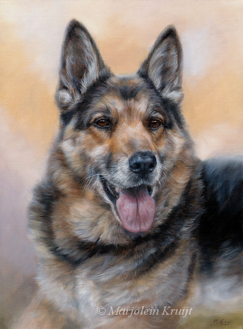 'Shepherd dog'-Igor, 40x30 cm, oil painting (sold/commission)