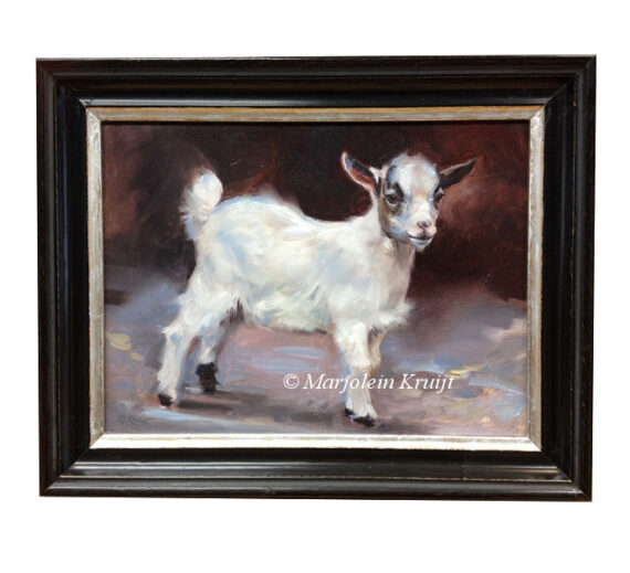 'Little goat', 18x24 cm, oil painting (sold)