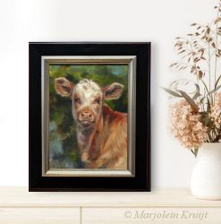 'Calf', 24x18cm, oil painting (for sale) incl frame