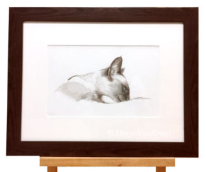 'Siamese', 18x28 cm, watercolor (for sale)