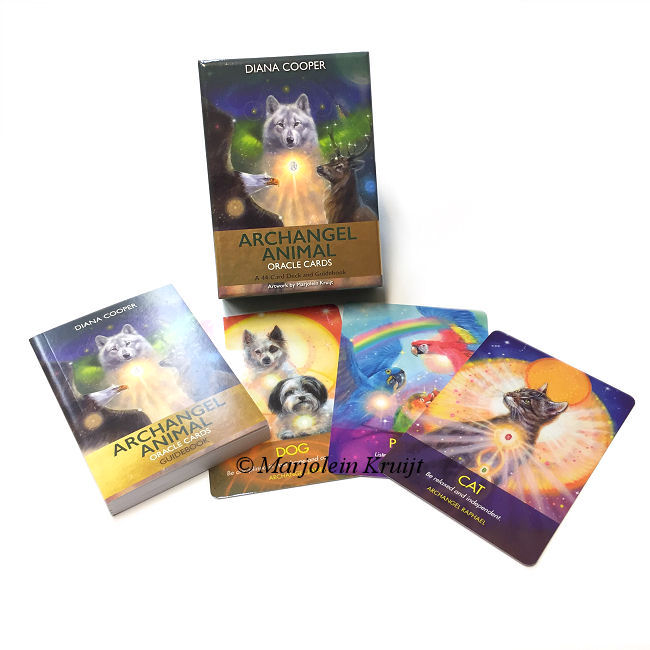 Archangel Animal Oracle cards - 44-Card Deck and Guidebook - Marjolein  Kruijt