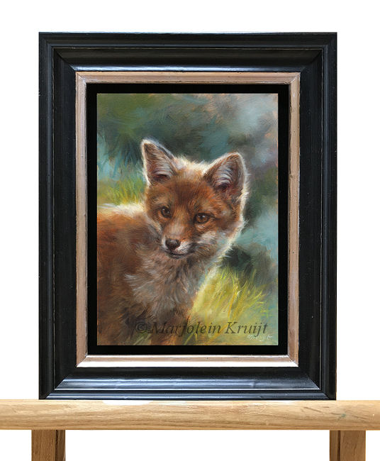 Baby fox, painting 18x13 cm (for sale)