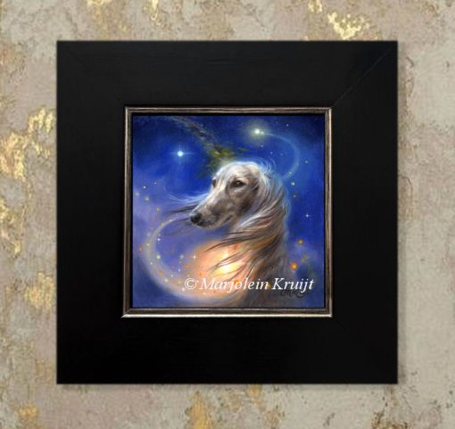 'Love of Dogs'-Saluki, portrait painting (for sale)