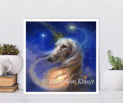 'Love of dogs'- Saluki Artprint reproduction (for sale)