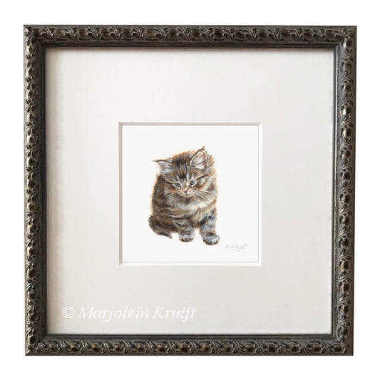 Kitten artprint in frame