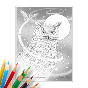 Coloring page OWL free download