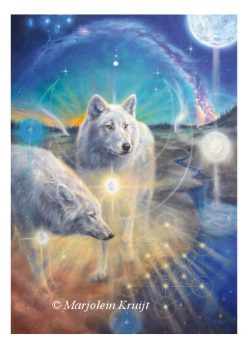 'Yellowstone portal'-wolves, A4 artprint (for sale
