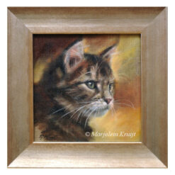 'Cat portrait', 20x20 cm, painting [for sale]