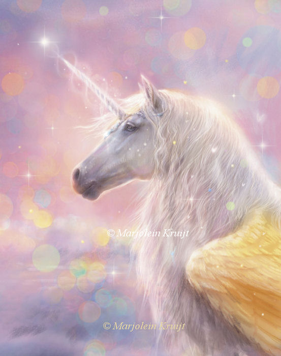 Bestel een eenhoorn schilderij portret van jouw paard