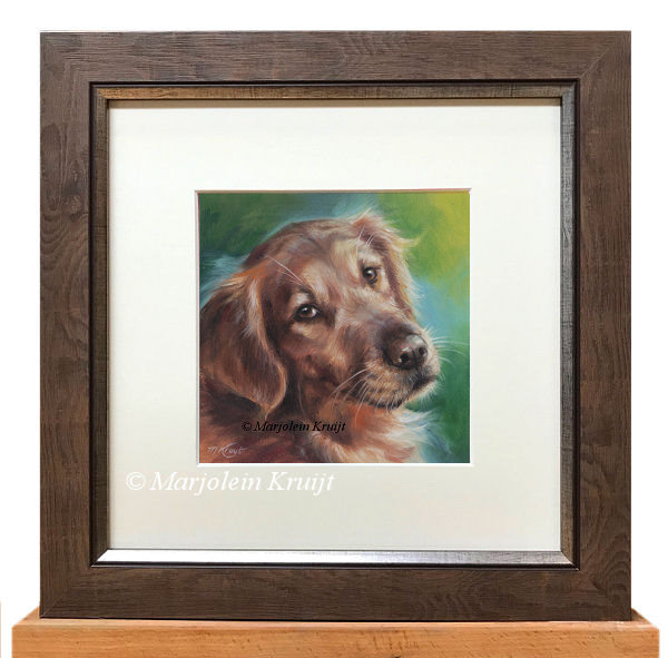 'Golden retriever'- I love you, oil painting (for sale)