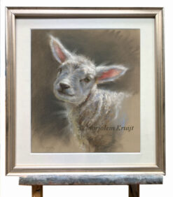 'Little lamb', 26x24 cm, pastel drawing